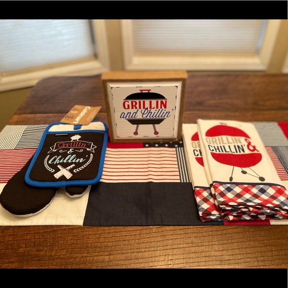 Grillin & Chillin Kitchen Linen & Decor Bundle - Picture 15 of 16